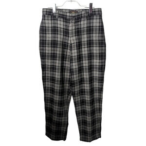 Ralph Lauren Double RL RRL Men's Wool Plaid Pants Button Fly 34X32 Vintage USA